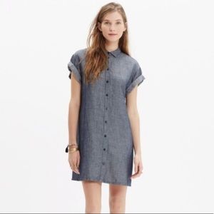 Madewell Chambray Linen Tunic Dress